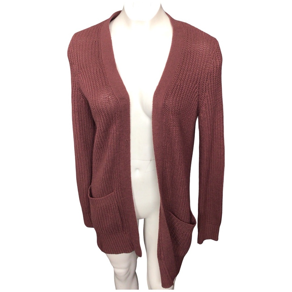 Charlotte Russe Women's Cardigan - Brick Red